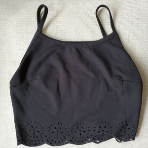 Black crop top NWOT